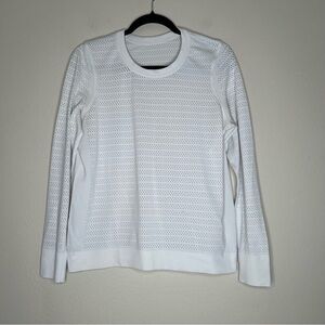 Lululemon‎ Swiftly Breathe Long Sleeve Squad White Size 6